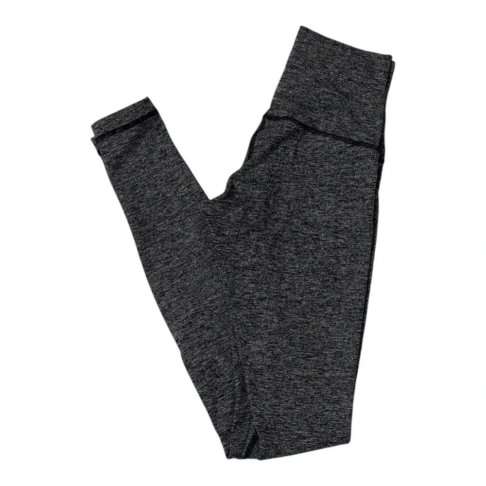 Lululemon Wunder Under‎ Hi-Rise Align Leggings Heathered Black Athletic Workout